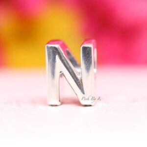 Pandora Reversible Letter N Sterling Silver Charm 797468